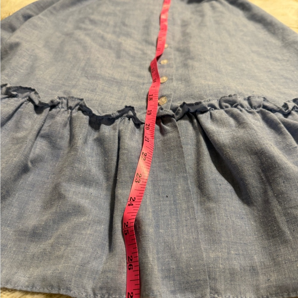 Vintage 80s Blue Ruffled You Babes II Dress - Picture 8 of 12